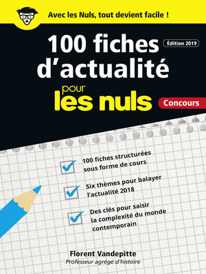 cover image of 100 fiches d'actualité pour les Nuls